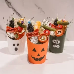 Spooky Charcuterie Cups